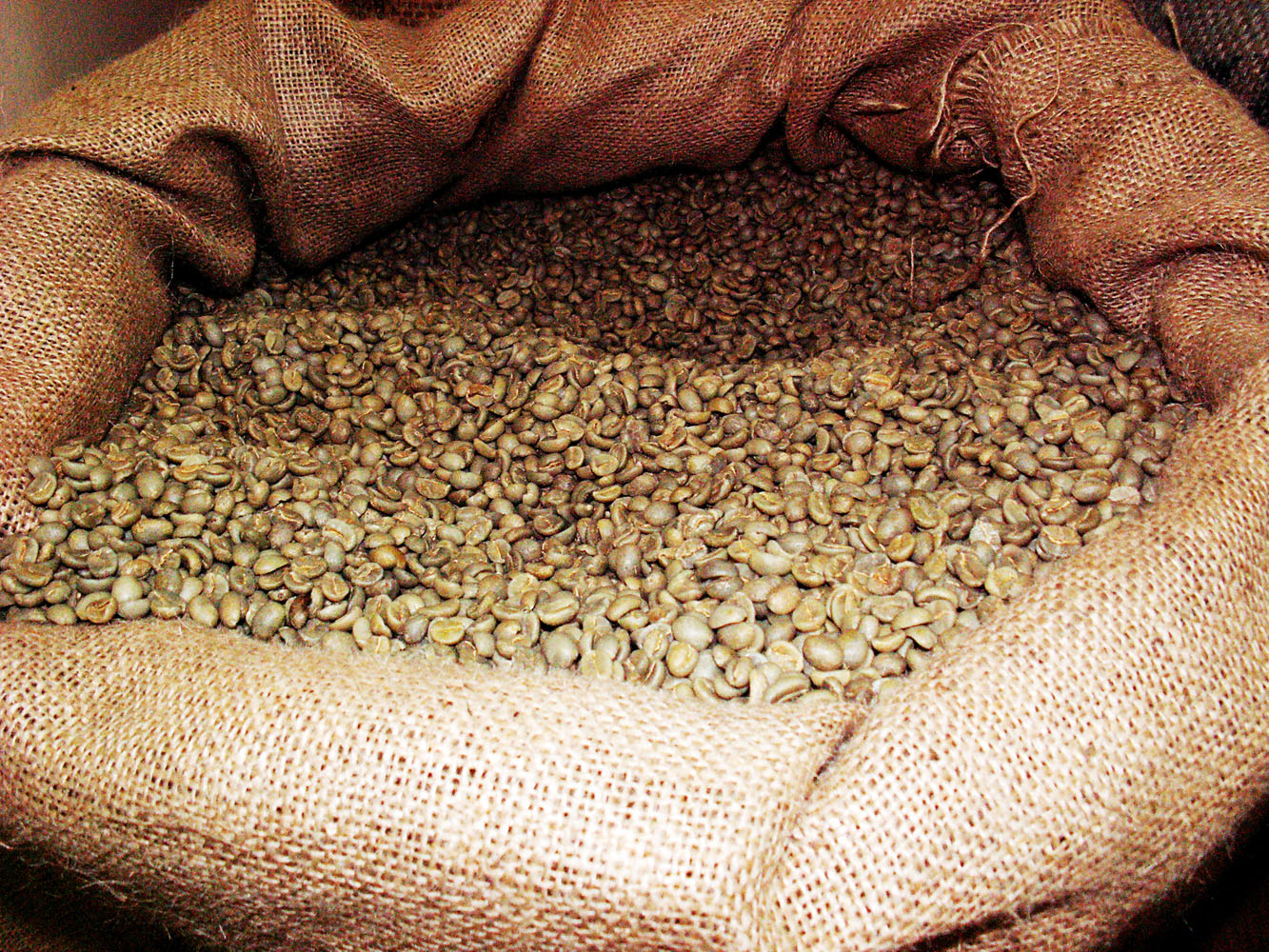 Le café vert est l’un des produits commercialisés par Café La Fournaise.