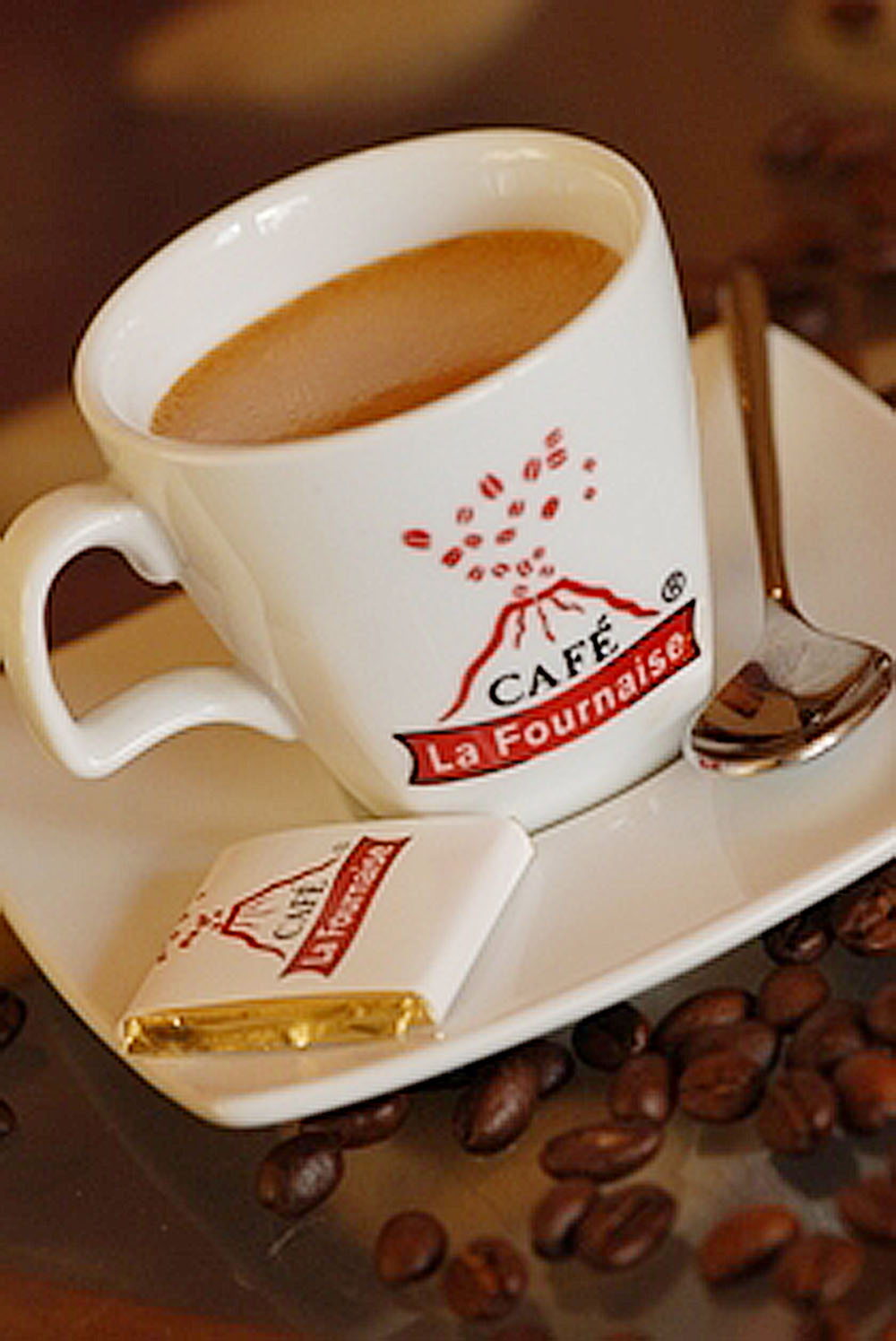 Café La Fournaise commercialise notamment l’expresso, le cappuccino et le macciano.