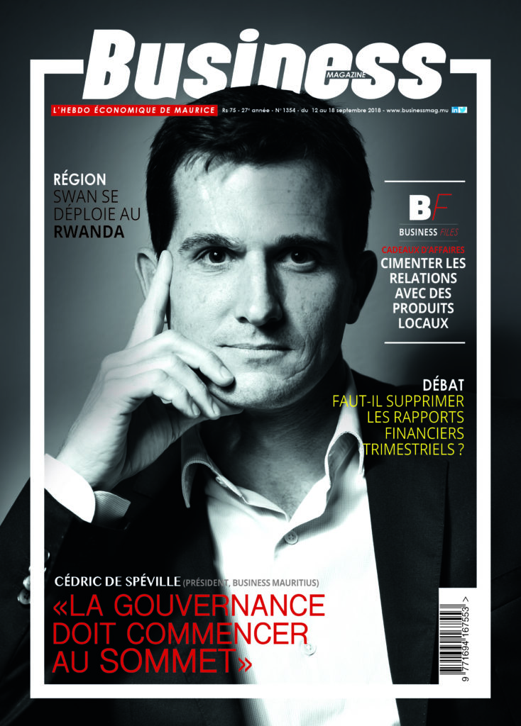 «La gouvernance doit commencer au sommet» | business-magazine.mu