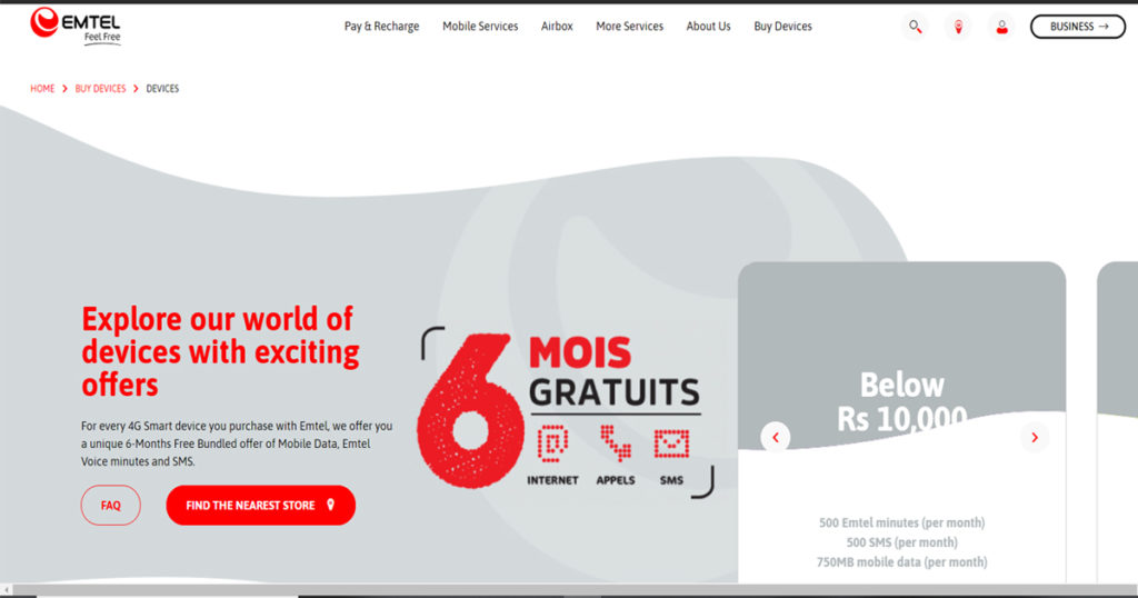 Le site de vente en ligne d’Emtel de nouveau accessible | business-magazine.mu