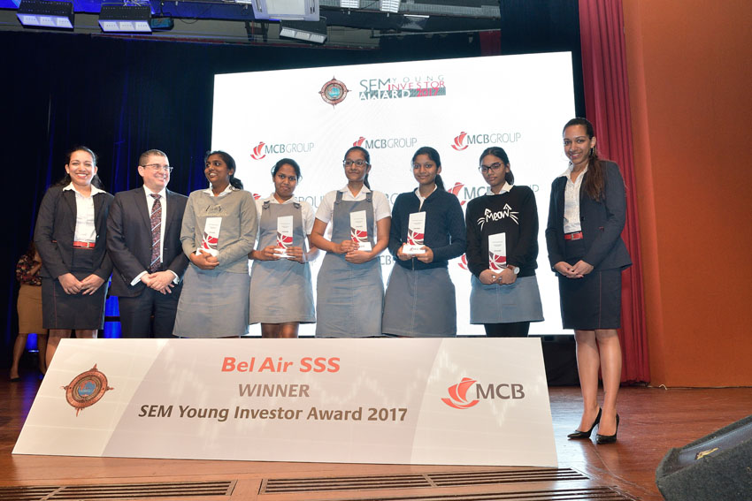Le SEM Young Investor Award 2017 à Bel Air SSS | business-magazine.mu