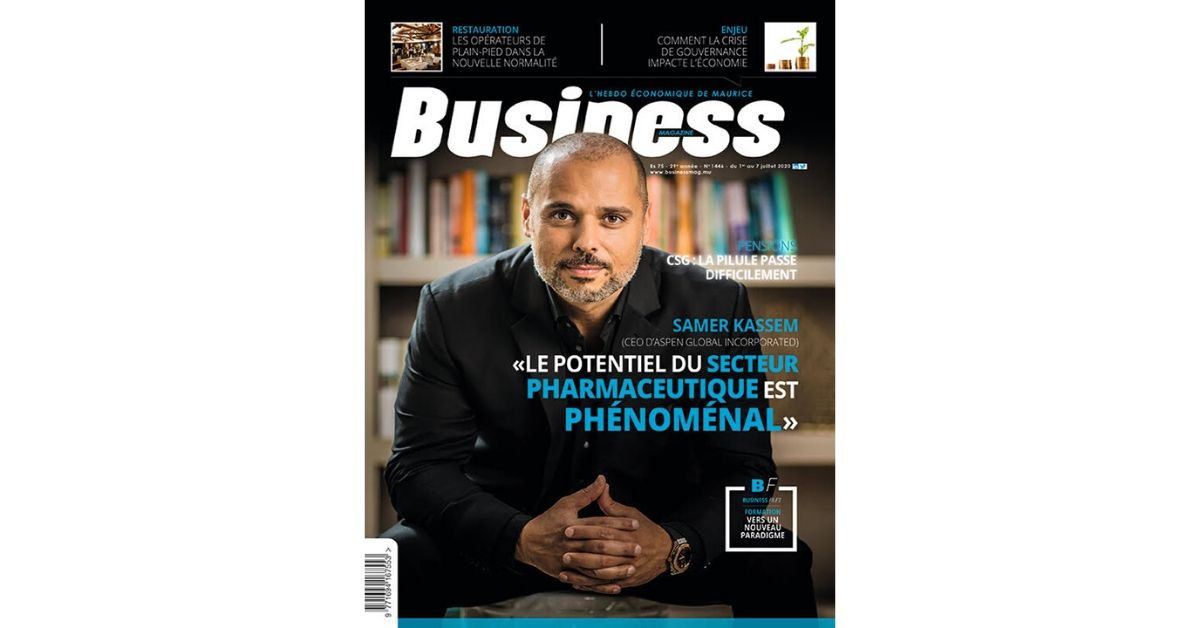Samer Kassem : «Le potentiel du secteur pharmaceutique est phénoménal» | business-magazine.mu