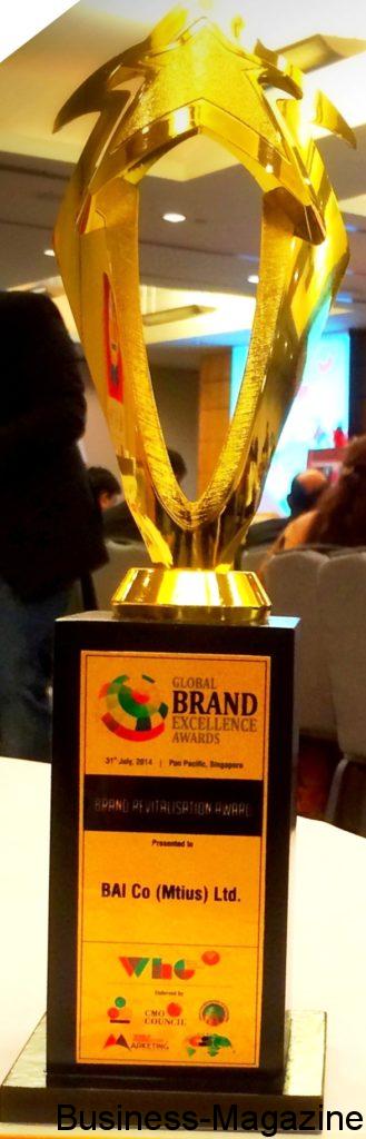 La BAI primée aux ‘Global Brand Excellence Awards’ | business-magazine.mu
